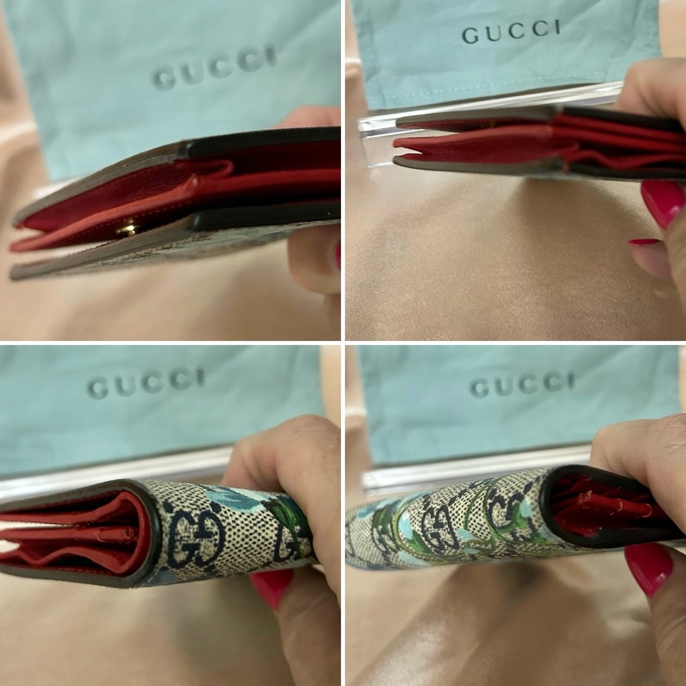Gucci GG Supreme Blooms Compact Wallet - Picture 11 of 12